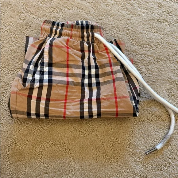 Plaid Drawstring Shorts - Picture 2 of 3